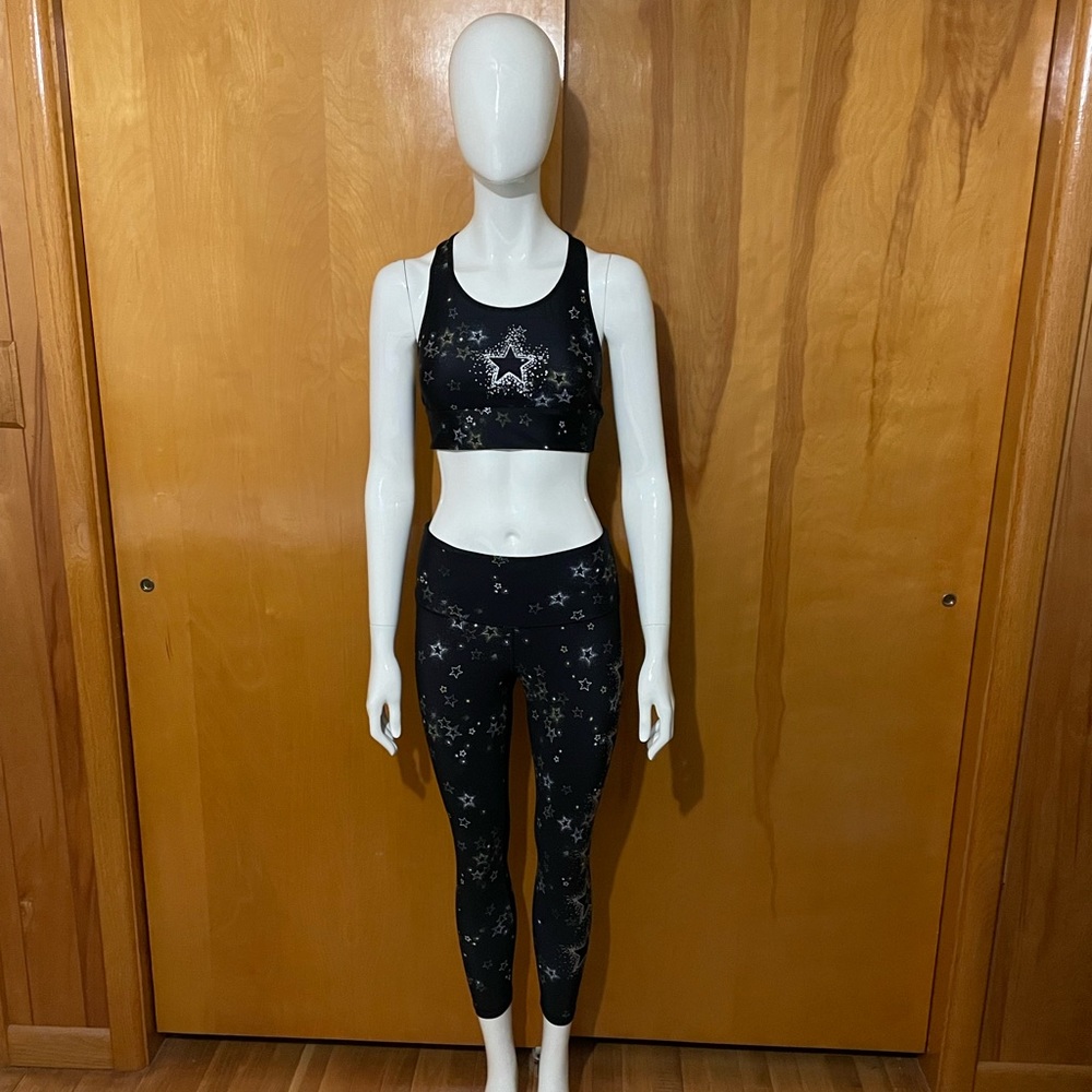 Victoria’s Secret Sport Outfit Bra - Medium & Leggings - Small Star Galaxy